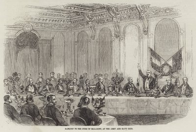 Banket til hertugen af Malakoff, i hær- og flådeklubben af English School